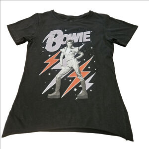 Women's Recycled Karma Black David Bowie Short Sleeve Tee XS